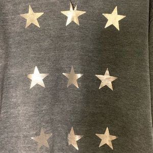 JET by John Eshaya Tops - JET by John Eshaya Stars Sweatshirt in Gray Size S JET by John Eshaya Tops - JET by John Eshaya Stars Sweatshirt in Gray Size S